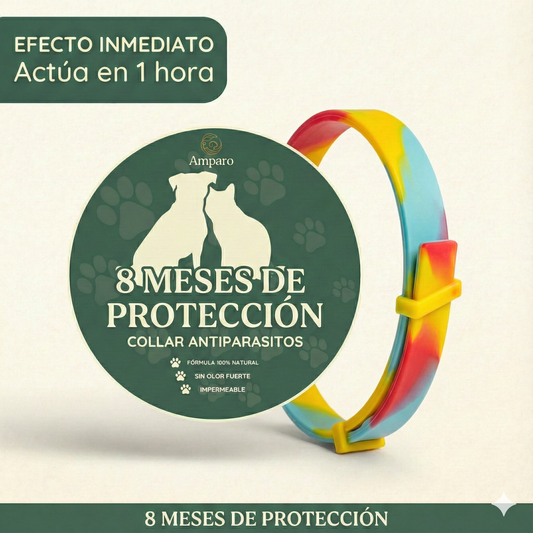 Promoción Especial: Compra 1 Collar Antiparasitario y Llévate 2 – 8 Meses de Protección – Ajustable para Perros y Gatos – Talla 70cm
