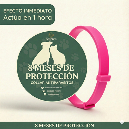 Promoción Especial: Compra 1 Collar Antiparasitario y Llévate 2 – 8 Meses de Protección – Ajustable para Perros y Gatos – Talla 70cm